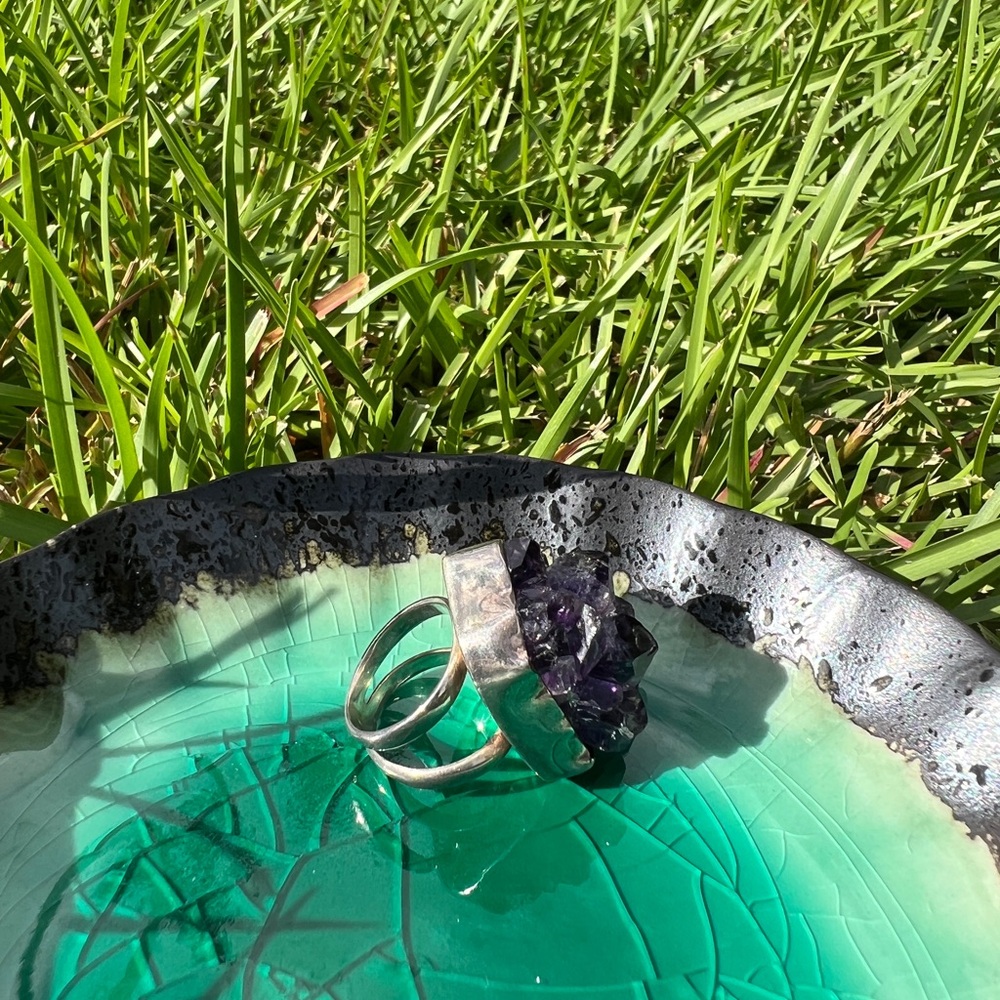 Raw Amethyst Ring - image 4